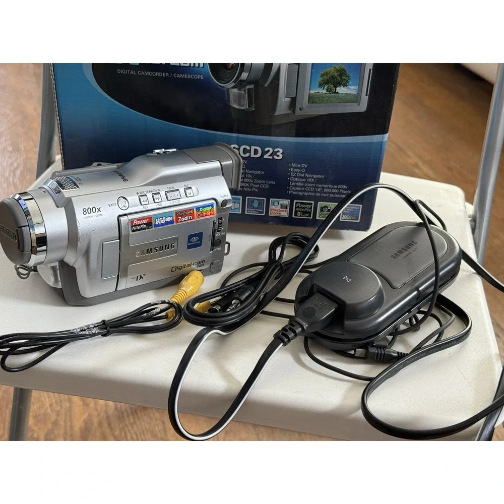 Samsung SCD23 Digital Camcorder With‎ Box , Power Cord , Etc , No Battery